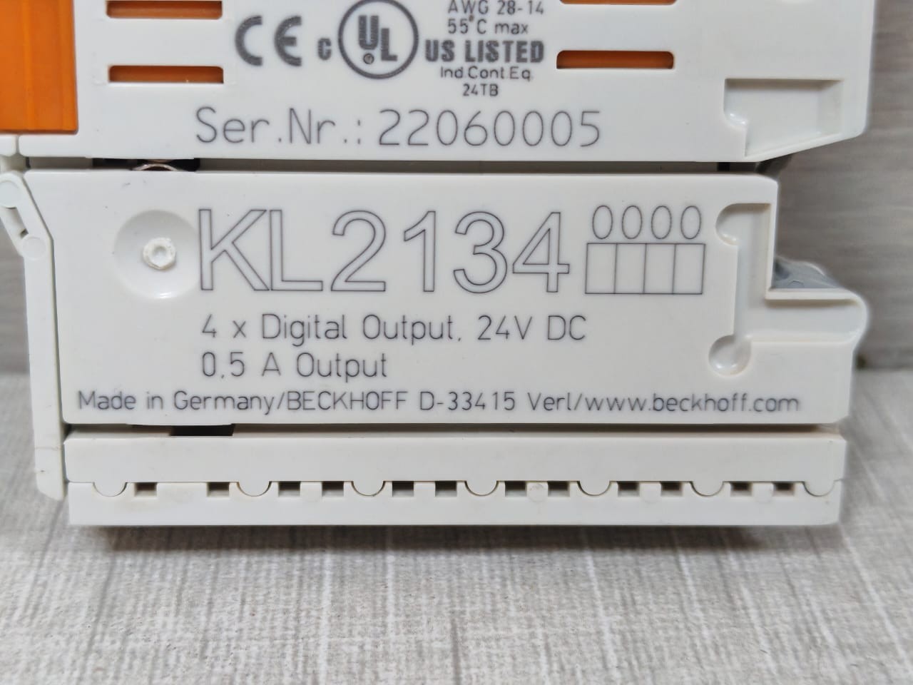 Beckhoff KL2134 BECKHOFF KL2134 4X DIGITAL INPUT 24VDC 7