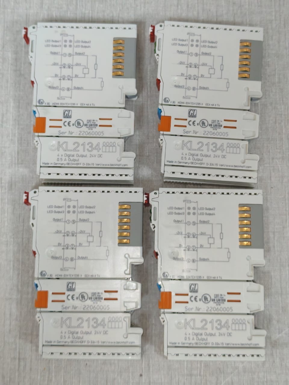 Beckhoff KL2134 BECKHOFF KL2134 4X DIGITAL INPUT 24VDC 10