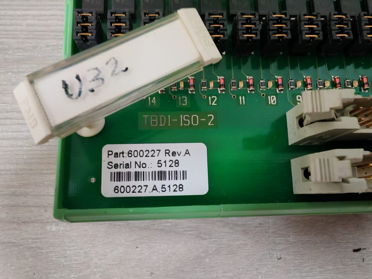 Phoenix Contact 600227 PHOENIX CONTACT TBDI-ISO-2 BOARD INTERFACE P/N: 600227 REV.A 3