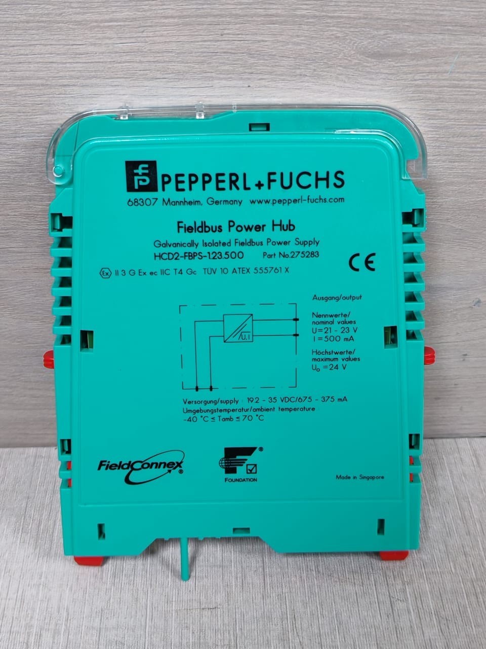 Pepperl+Fuchs 275283 Pepperl+Fuchs HCD2-FBPS-1.23.500 Fieldbus Power Supply 275283 2