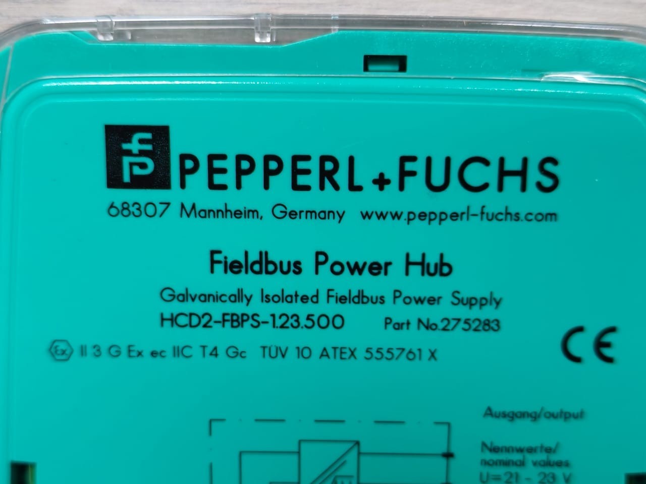 Pepperl+Fuchs 275283 Pepperl+Fuchs HCD2-FBPS-1.23.500 Fieldbus Power Supply 275283 3