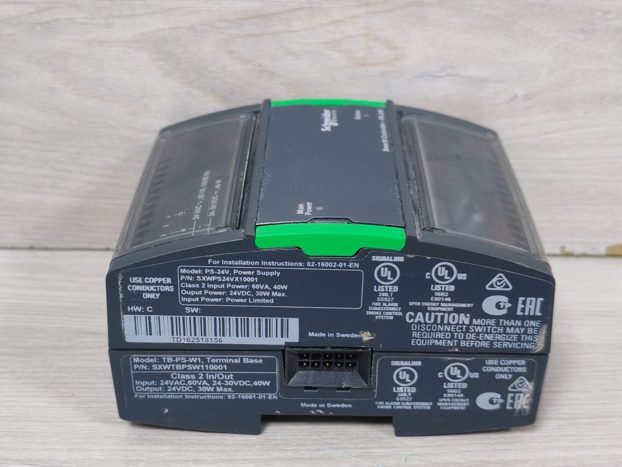 Schneider Electric PS-24V Schneider Electric PS-24V Power Supply SXWPS24VX10001 with TB-PS-W1 Terminal Base 4
