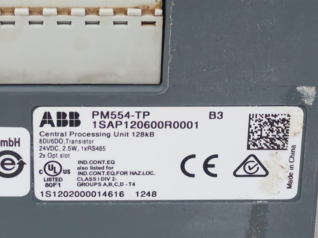 ABB PM554-TP ABB PM554-TP B3 Central Processing Unit 1SAP120600R0001 5