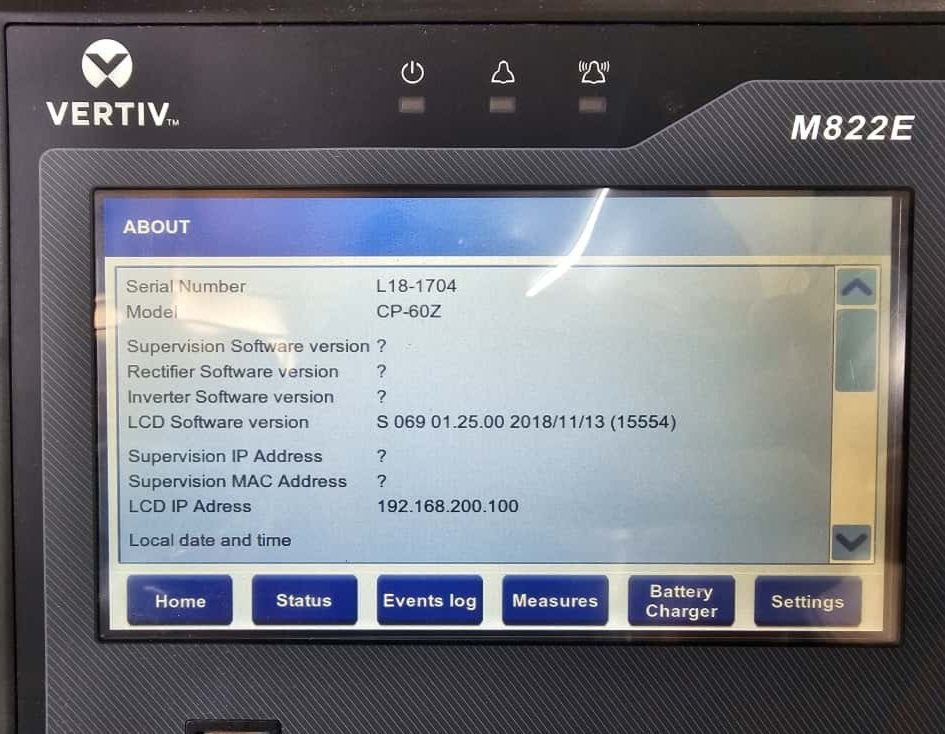 Emerson 5160300060 EMERSON M822E 7-INCH COLOR TOUCHSCREEN TFT HMI CP-60Z P/N 5160300060 - PASSWORD NOT AVAILABLE 7