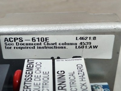 Honeywell ACPS-610E NOTIFIER BY HONEYWELL ACPS-610E ADDRESSABLE CHARGER / POWER SUPPLY 10