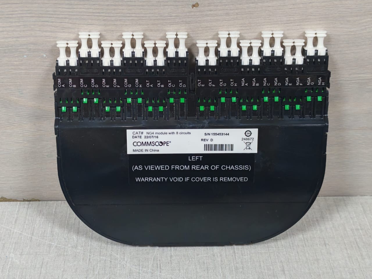 COMMSCOPE UK12 Commscope NG4-VWML8WDM1V2-UK12 NG4 8 Circuit Module 3