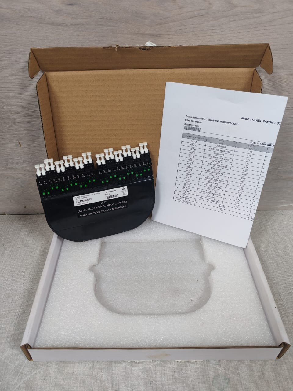 Commscope NG4-VWML8WDM1V2-UK12 NG4 8 Circuit Module