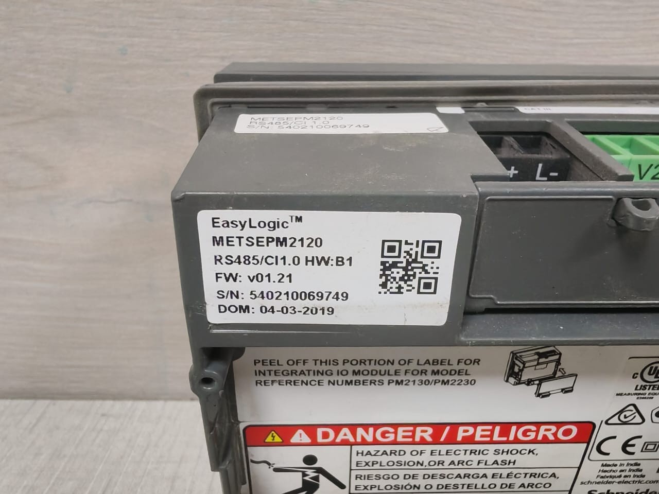 Schneider Electric PM2100 SCHNEIDER ELECTRIC EASYLOGIC PM2100 POWER METER METSEPM2120 FW V01.21 5