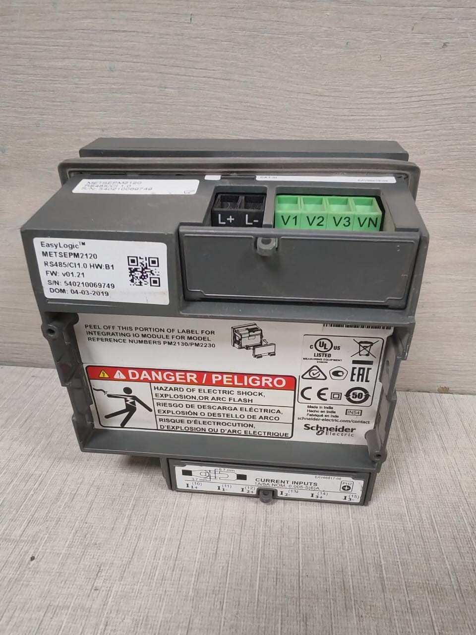 Schneider Electric PM2100 SCHNEIDER ELECTRIC EASYLOGIC PM2100 POWER METER METSEPM2120 FW V01.21 6