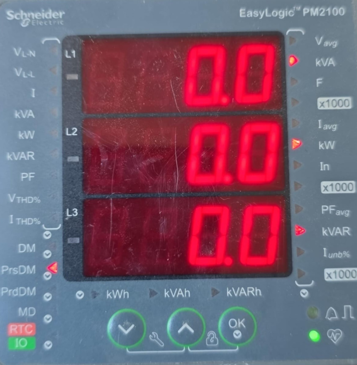 SCHNEIDER ELECTRIC EASYLOGIC PM2100 POWER METER METSEPM2120 FW V01.21