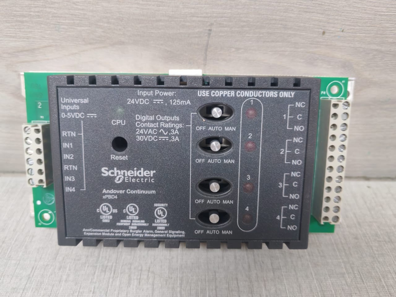Schneider Electric XPBD4 SCHNEIDER ELECTRIC XPBD4 ANDOVER CONTINUUM EXPANSION MODULE 4