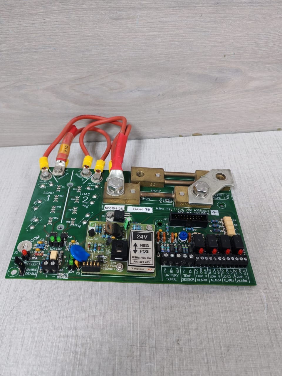 MSRx MDC-400-446 MSRx PSU / Load PCB Assembly MDC 400 446 Issue 4 6