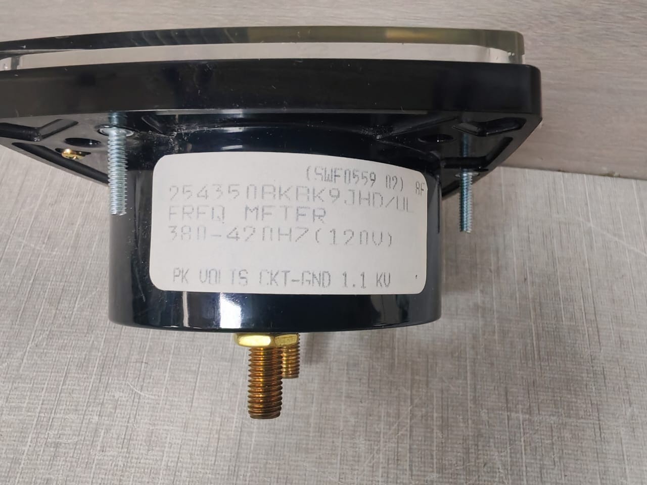 Yokogawa METER-380 YOKOGAWA 254350BKBK9JHD/UL FREQUENCY|PANEL METER 380-420HZ 120V 5