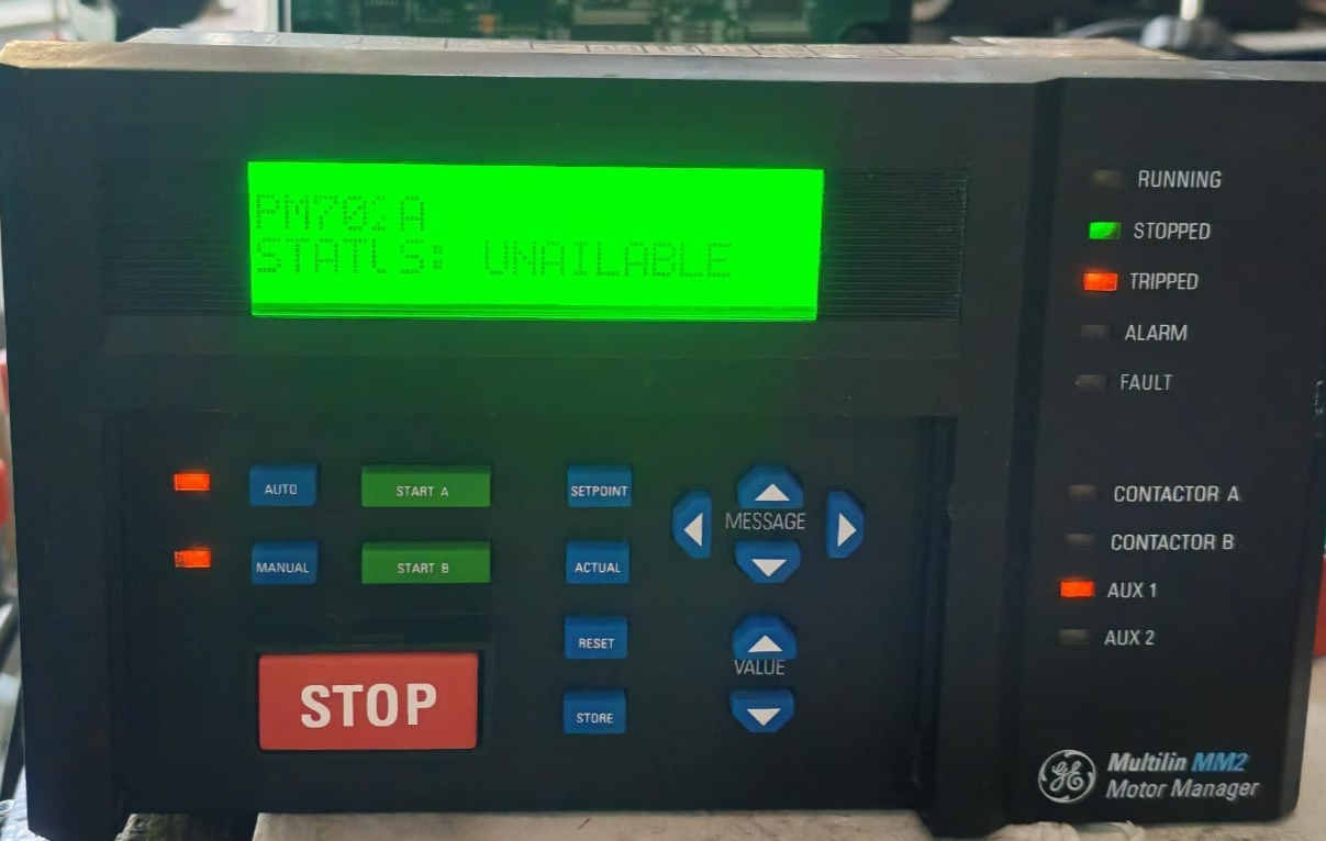 GE PD-522-240 GE MM2 SMMII-PD-522-240 F/W:63E492C4.000 240 VAC MOTOR MANAGER II - TRIAL 2