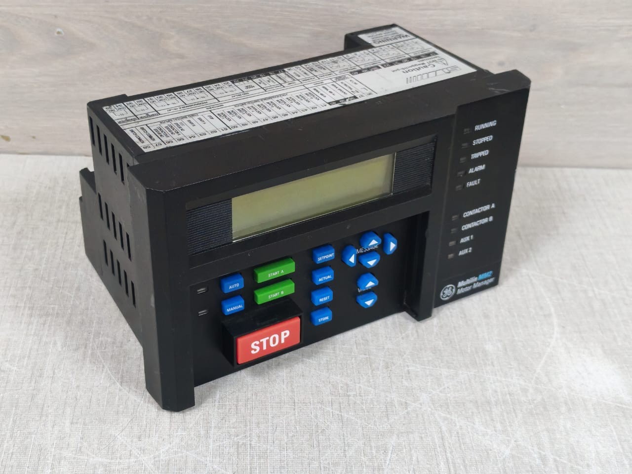 GE PD-522-240 GE MM2 SMMII-PD-522-240 F/W:63E492C4.000 240 VAC MOTOR MANAGER II - TRIAL 7