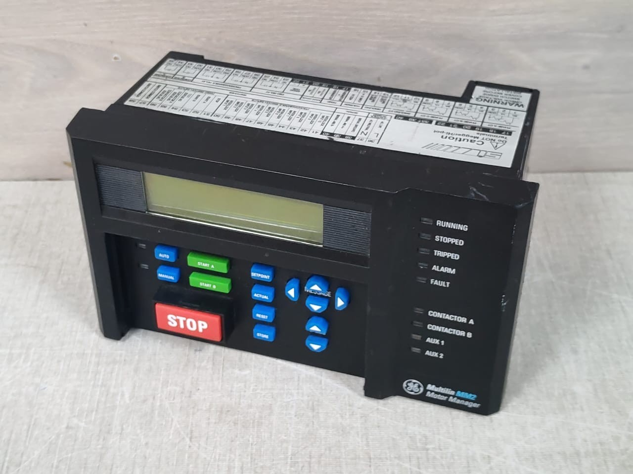 GE PD-522-240 GE MM2 SMMII-PD-522-240 F/W:63E492C4.000 240 VAC MOTOR MANAGER II - TRIAL 8