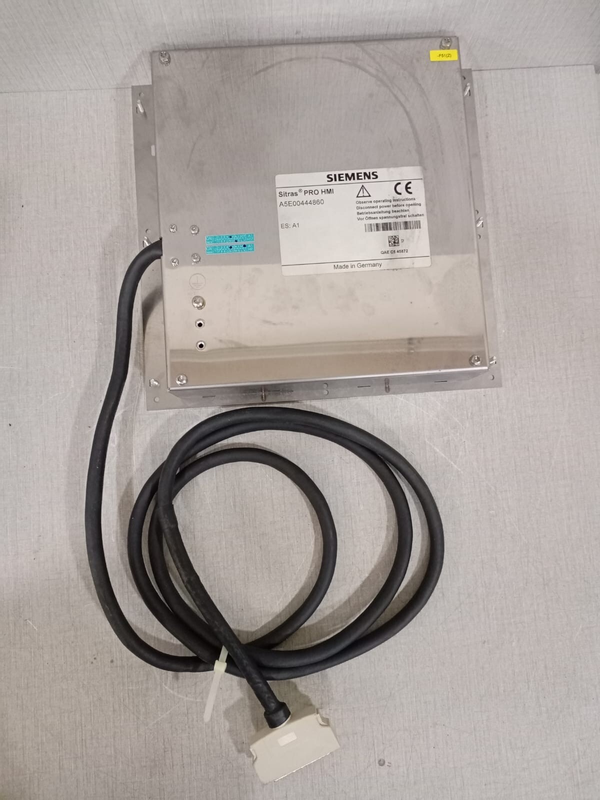 Siemens A5E00444860 SIEMENS A5E00444860 SITRAS PRO HMI TOUCH SCREEN 6