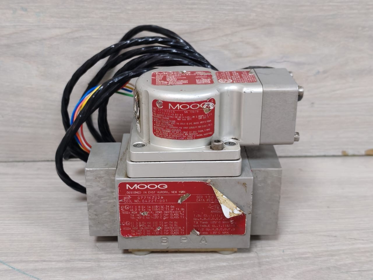 MOOG G771K202A ELECTRO-HYDRAULIC SERVO VALVE