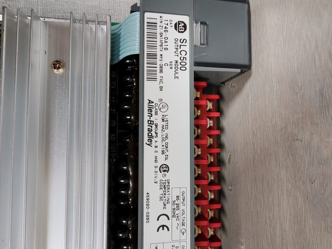Rockwell Automation 1746-0A16 ALLEN BRADLEY SLC 500 ANALOG OUTPUT MODULE 1746-0A16 SER C 8