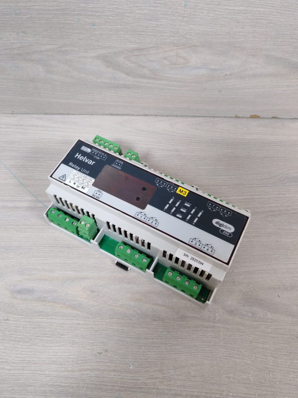 Helvar UNIT-100 HELVAR 498 B/W V1.6 REV.9 DIGIDIM RELAY UNIT 100-240VAC 6