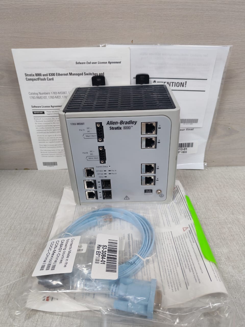 Rockwell Automation 1783-MS06T ALLEN-BRADLEY STRATIX 8000 1783-MS06T PN-16205 ETHERNET MANAGED SWITCH 2