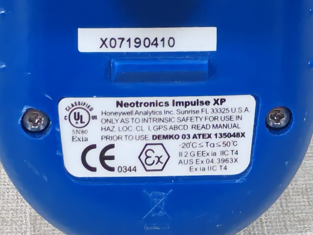 Honeywell IMPULSE XP Honeywell Neotronics Impulse XP Single Gas Detector 3