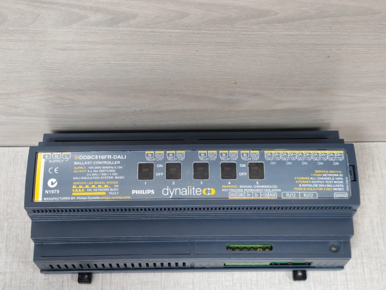 Philips Dynalite DDBC516FR-DALI Ballast Controller 100-240V 50/60Hz 0.15A