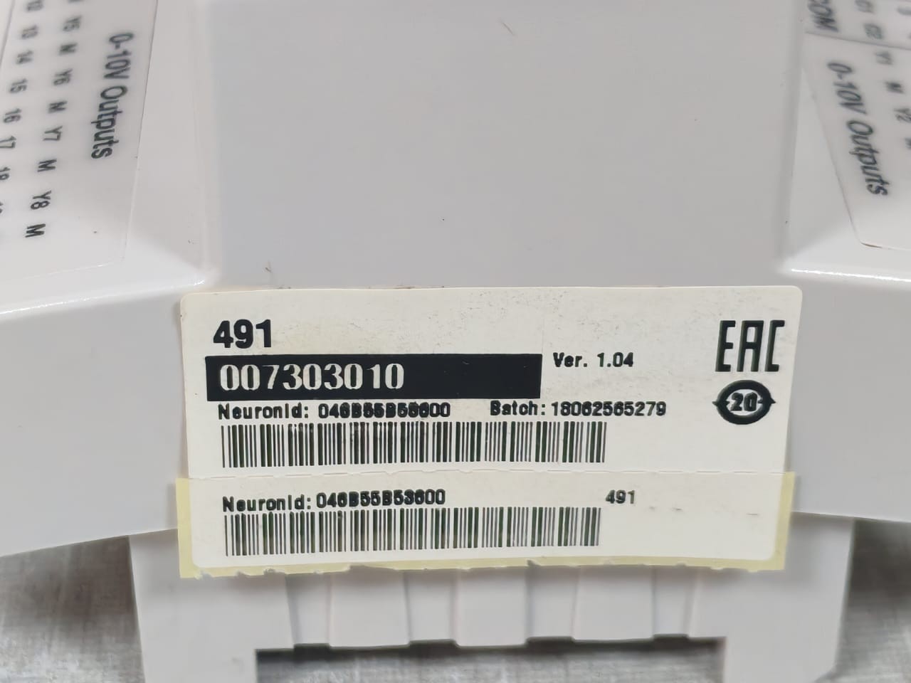 Schneider Electric XENTA-491 Schneider Electric Tac xenta 491 V1.04 Analog Output Module 007303010 4