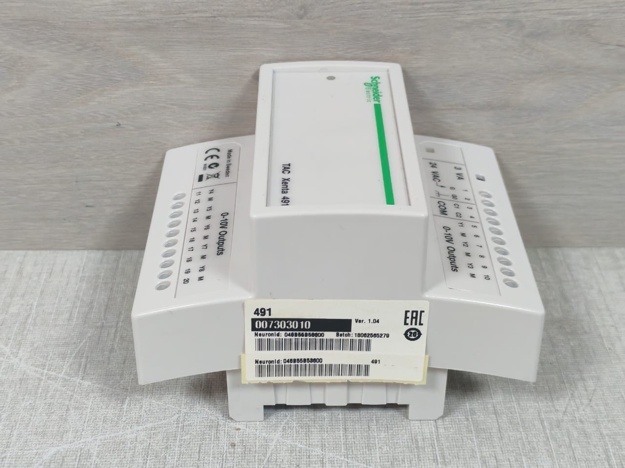 Schneider Electric XENTA-491 Schneider Electric Tac xenta 491 V1.04 Analog Output Module 007303010 5