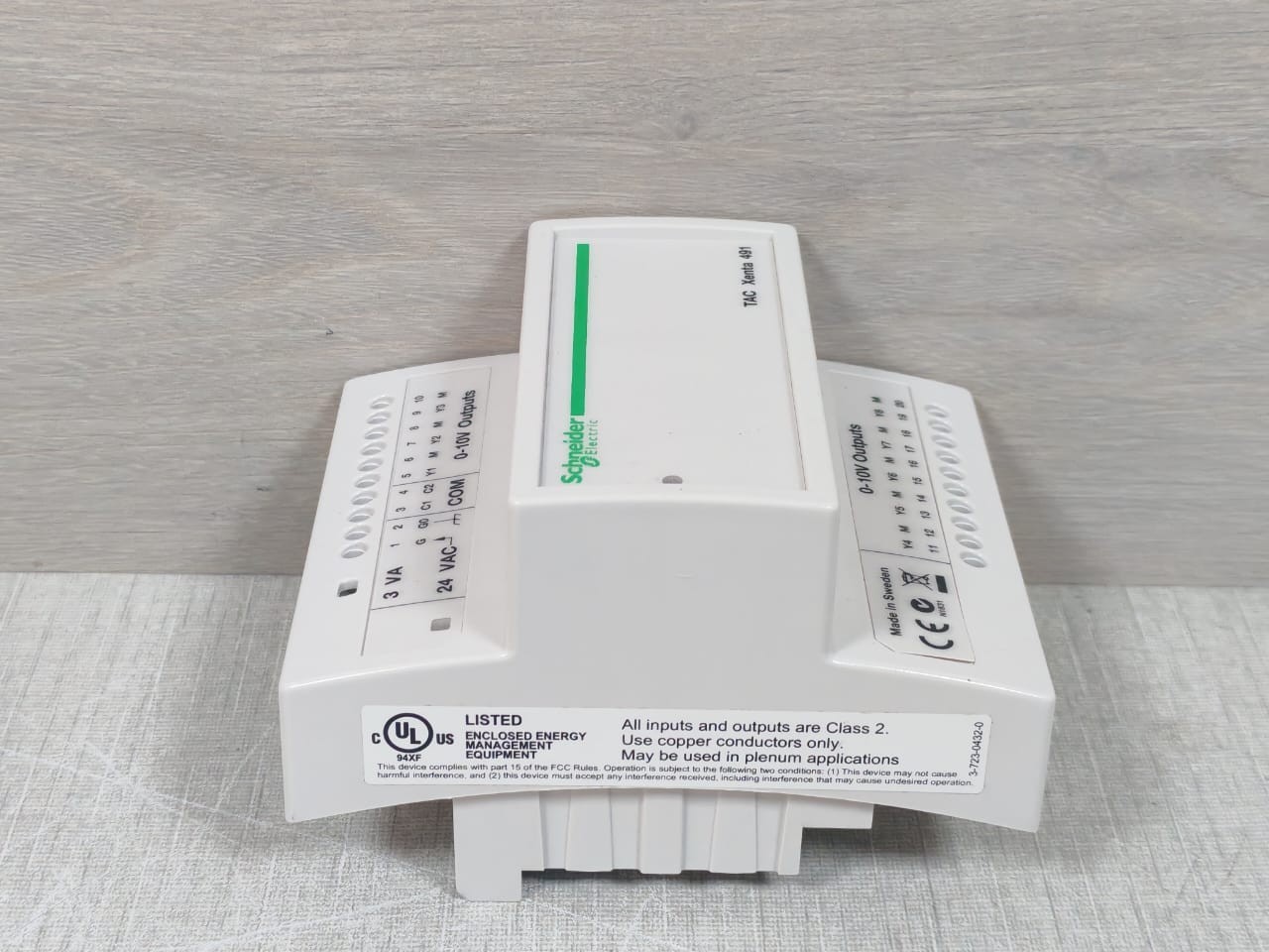 Schneider Electric XENTA-491 Schneider Electric Tac xenta 491 V1.04 Analog Output Module 007303010 8