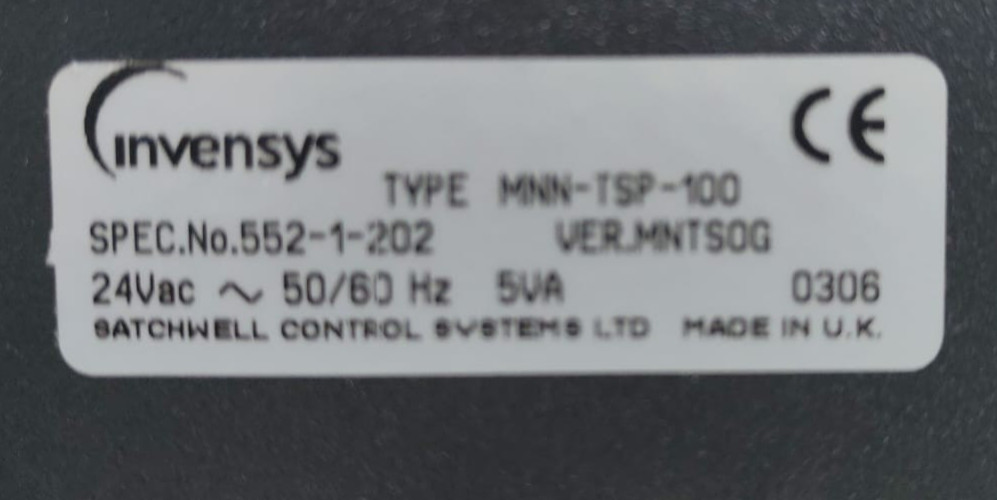 INVENSYS MNN-TSP-100 INVENSYS MNN-TSP-100 SCREEN AND MAIN BOARD ONLY 10