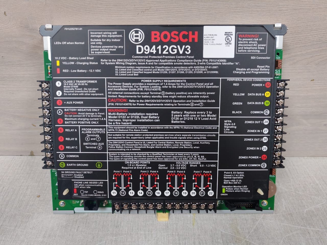 Bosch F01U138769_03 BOSCH D9412GV3 V8.14 / F01U138769_03 COMMERCIAL PROTECTED-PREMISES CONTROL PANEL 2