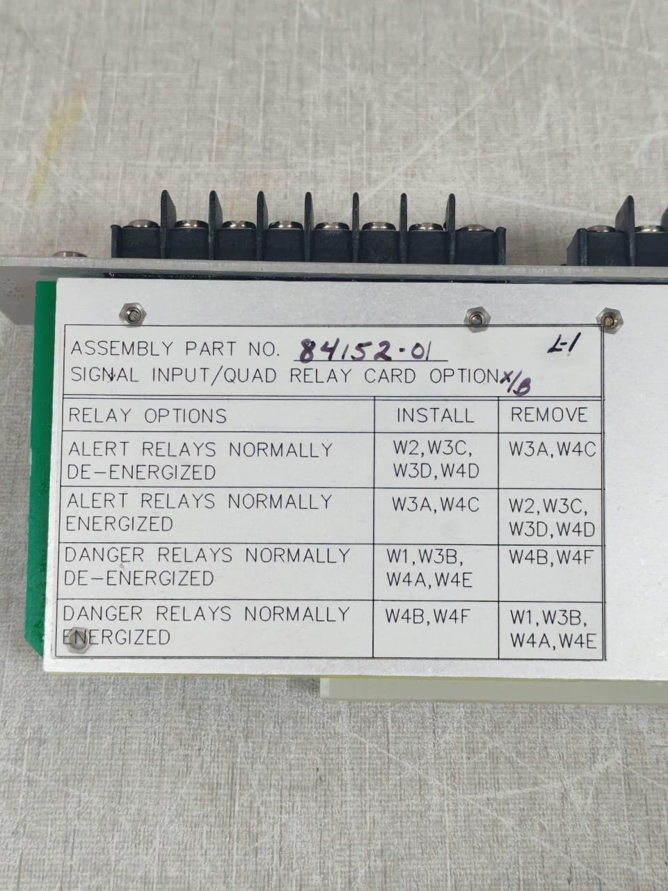 BENTLY NEVADA XDUCR  84152-01 BENTLY NEVADA XDUCR 84152-01 I/O & RECORD TERMINALS 9