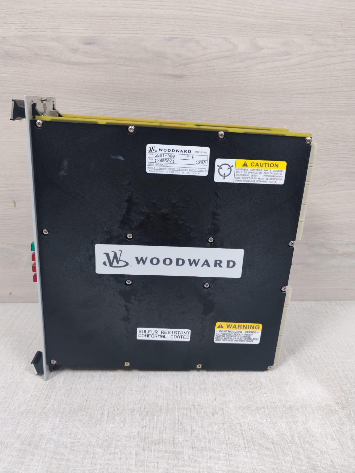 Woodward 5501-380 REV.F WOODWARD 5501-380 REV.F 5009 / TMR POWER SUPPLY MODULE 9