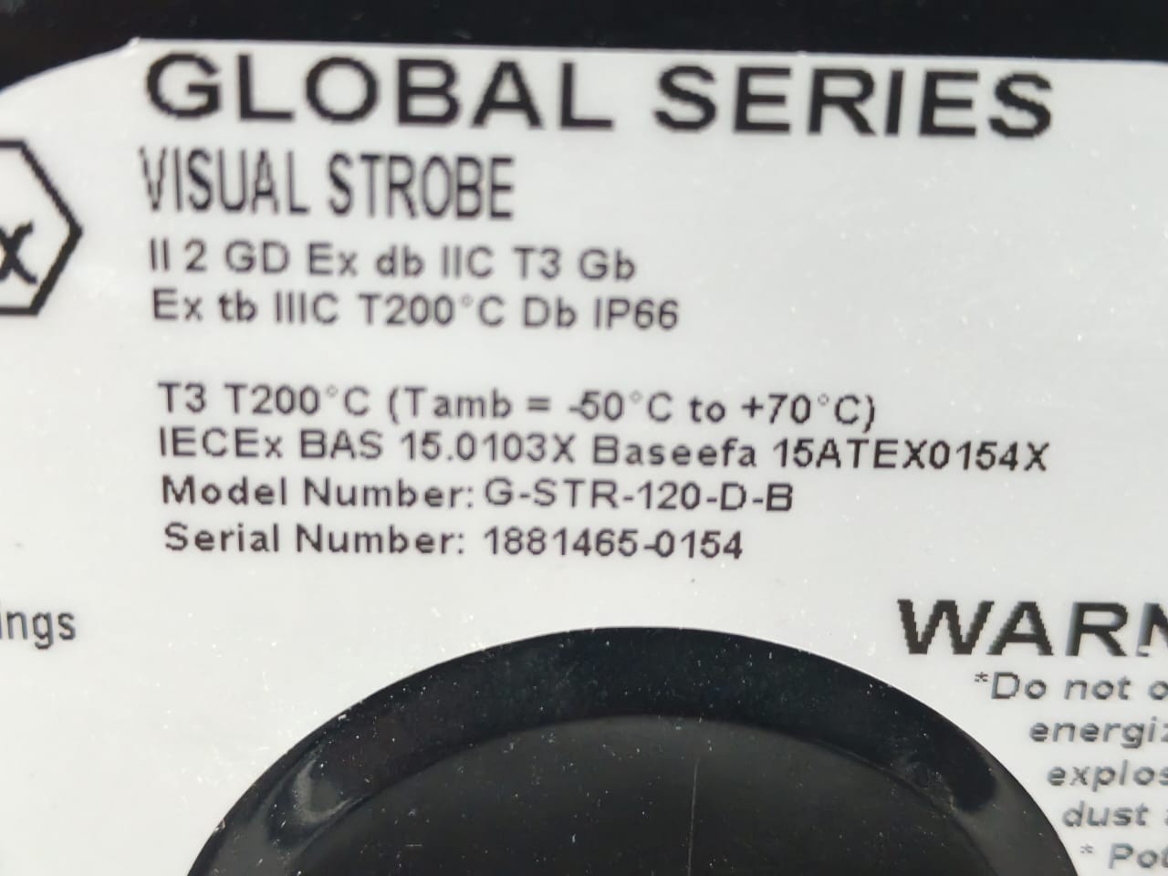 Federal Signal G-STR-120-D-B FEDERAL SIGNAL G-STR-120-D-B VISUAL STROBE 120V BLUE 9