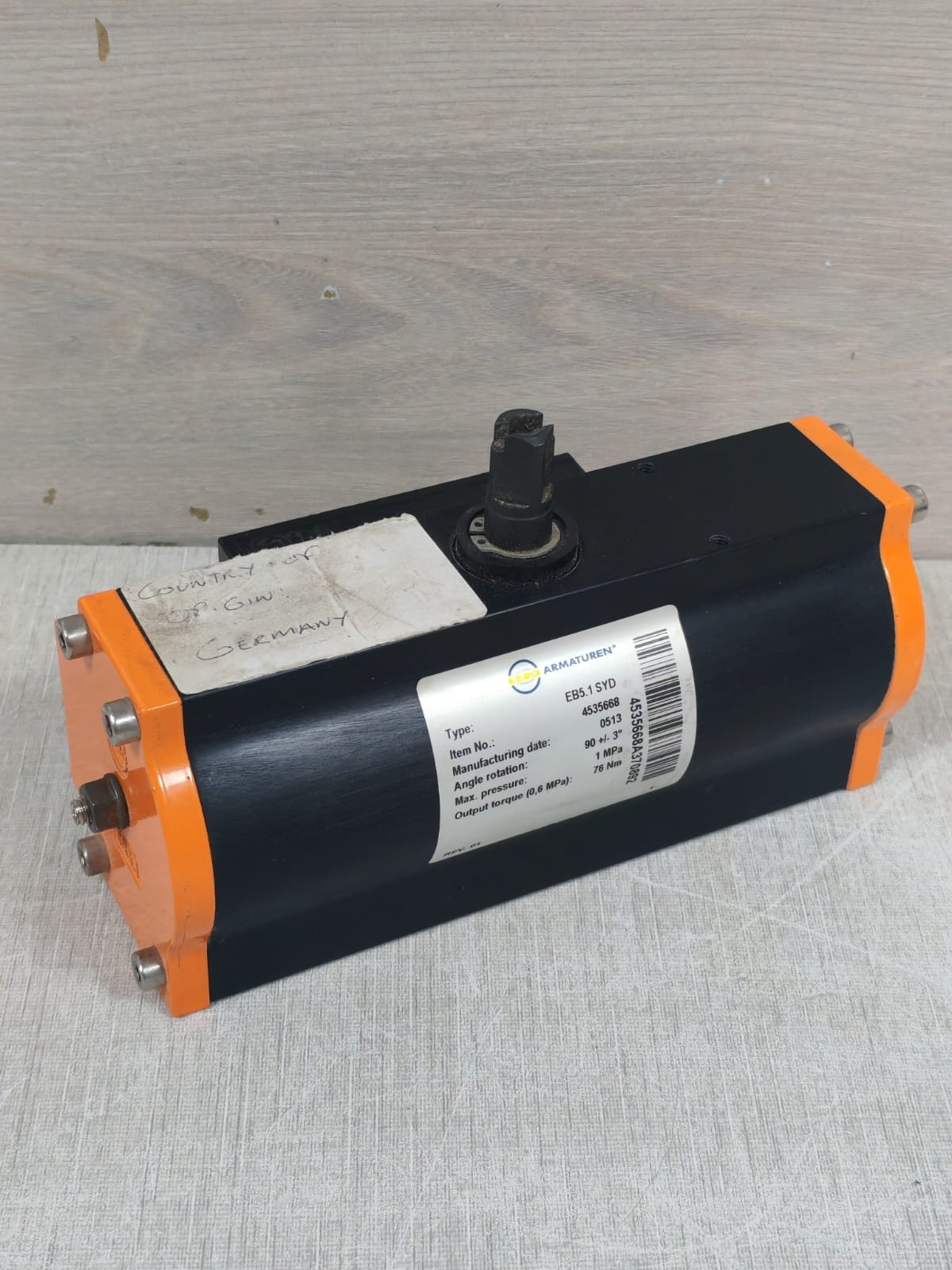 EBRO ARMATUREN EB5.1 SYD REV.01 EBRO ARMATUREN EB5.1 SYD REV.01 PNEUMATIC ACTUATOR 2