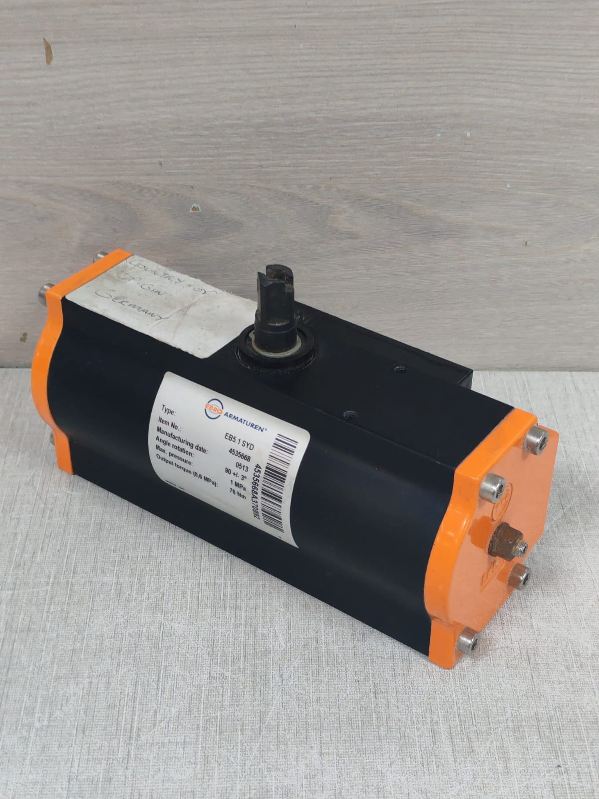 EBRO ARMATUREN EB5.1 SYD REV.01 EBRO ARMATUREN EB5.1 SYD REV.01 PNEUMATIC ACTUATOR 3