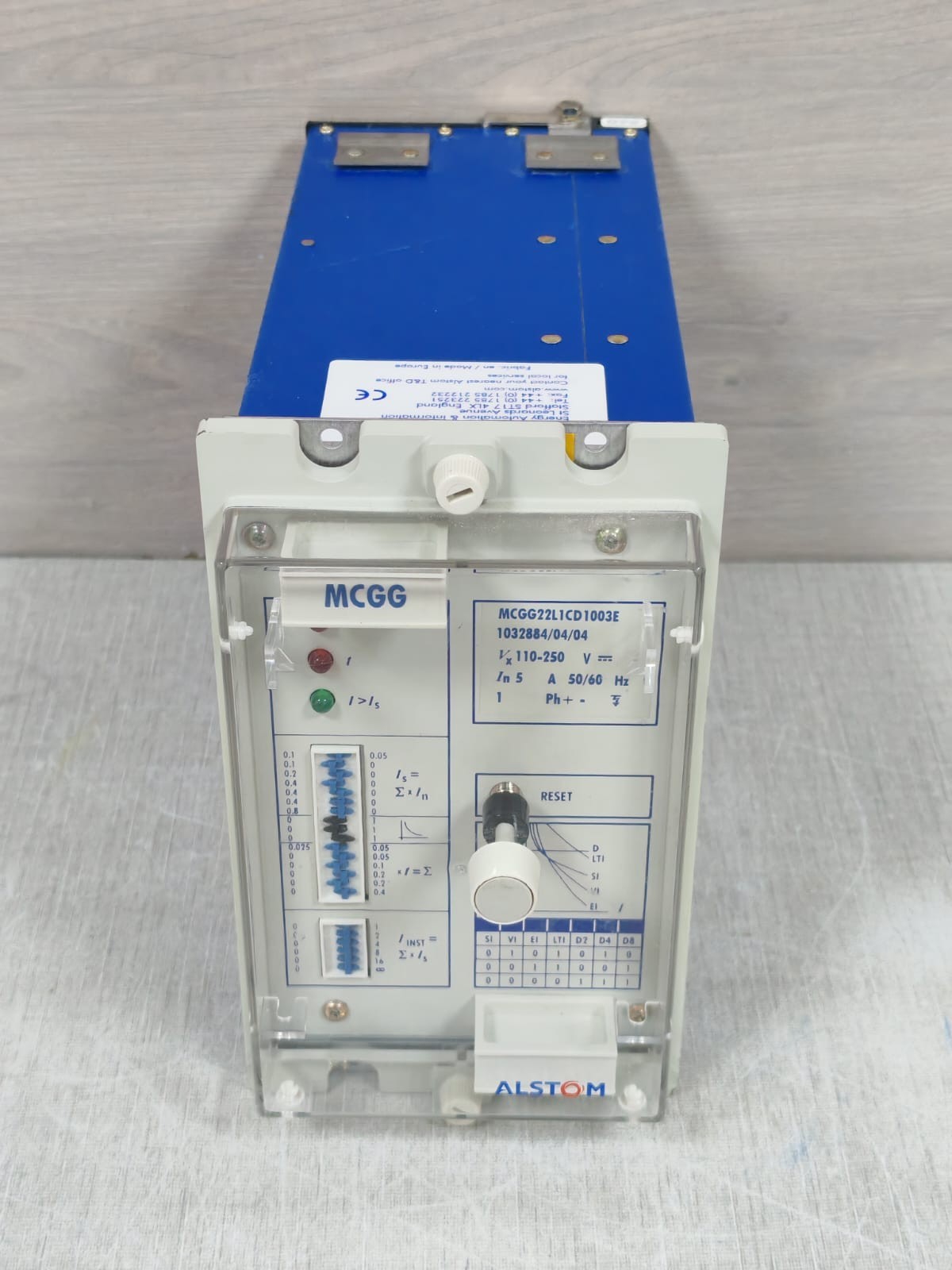 ALSTOM MCGG22L1CD1003E Alstom MCGG MCGG22L1CD1003E 1032884/04/04 Overcurrent Relay 100 250V 7