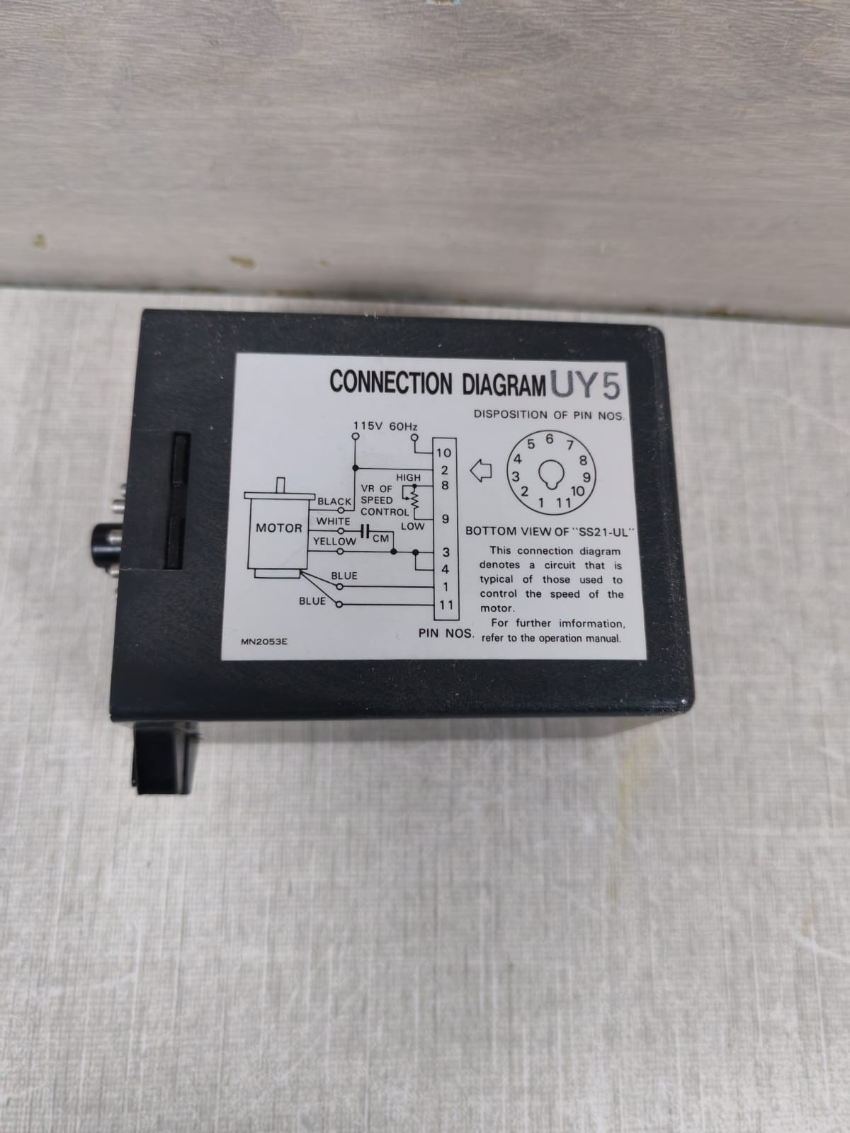 Oriental Motor SS21-UL-G4 ORIENTAL MOTOR SS21-UL-G4 60Hz 115V CONTROL PACK 3
