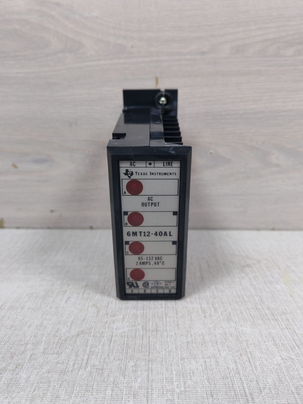 TEXAS INSTRUMENTS 6MT12-40AL OUTPUT MODULE