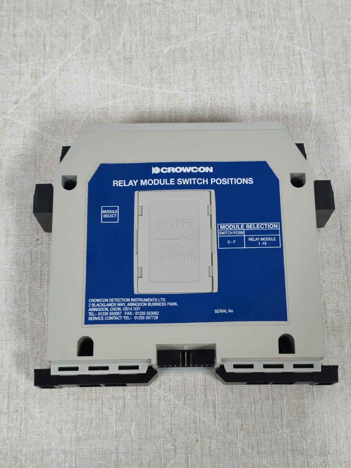 CROWCON UNKNOWN CROWCON 1-16 RELAY MODULE SWITCH POSITIONS 4