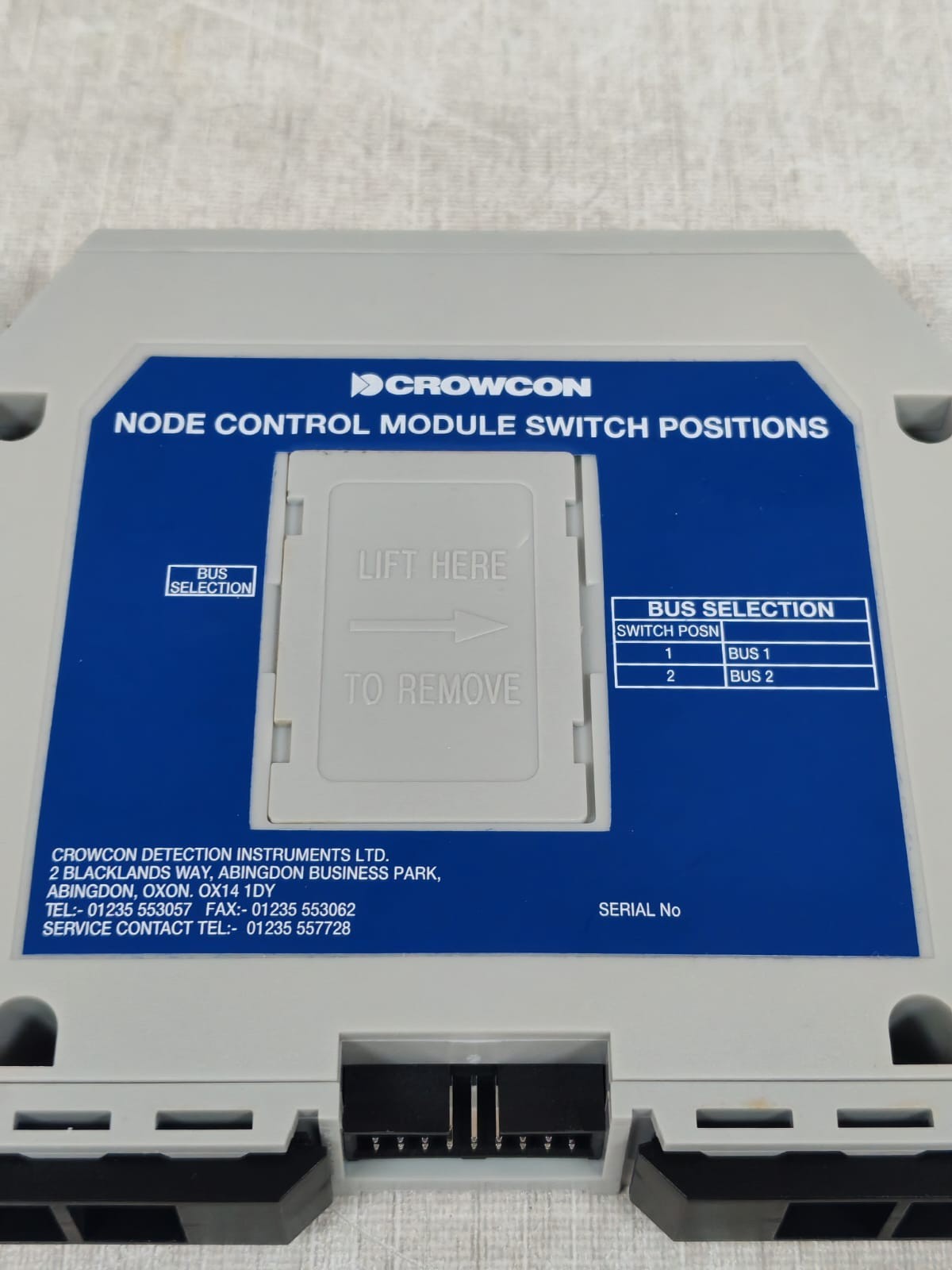 CROWCON UNKNOWN CROWCON NODE CONTROL MODULE SWITCH POSITIONS 5