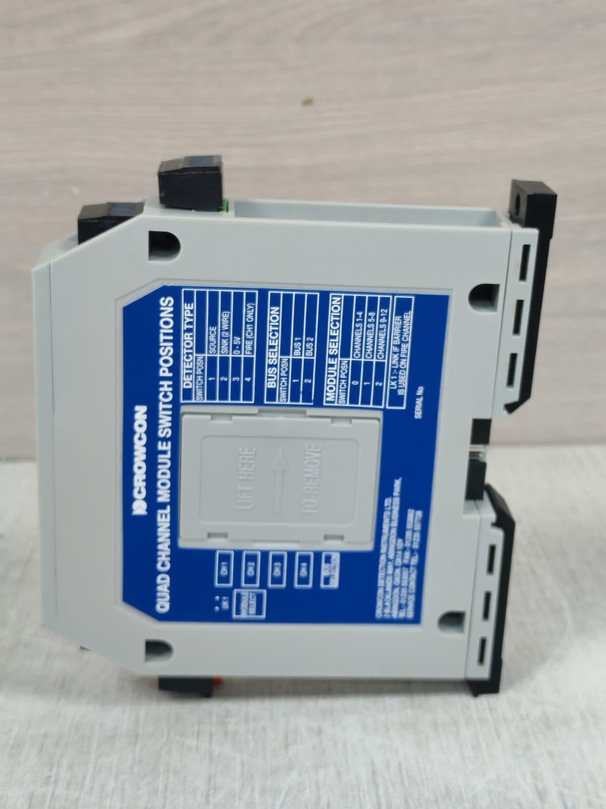 CROWCON CROWCON QUAD 1 CROWCON QUAD 1 CONTROL MODULE SWITCH POSITIONS 5