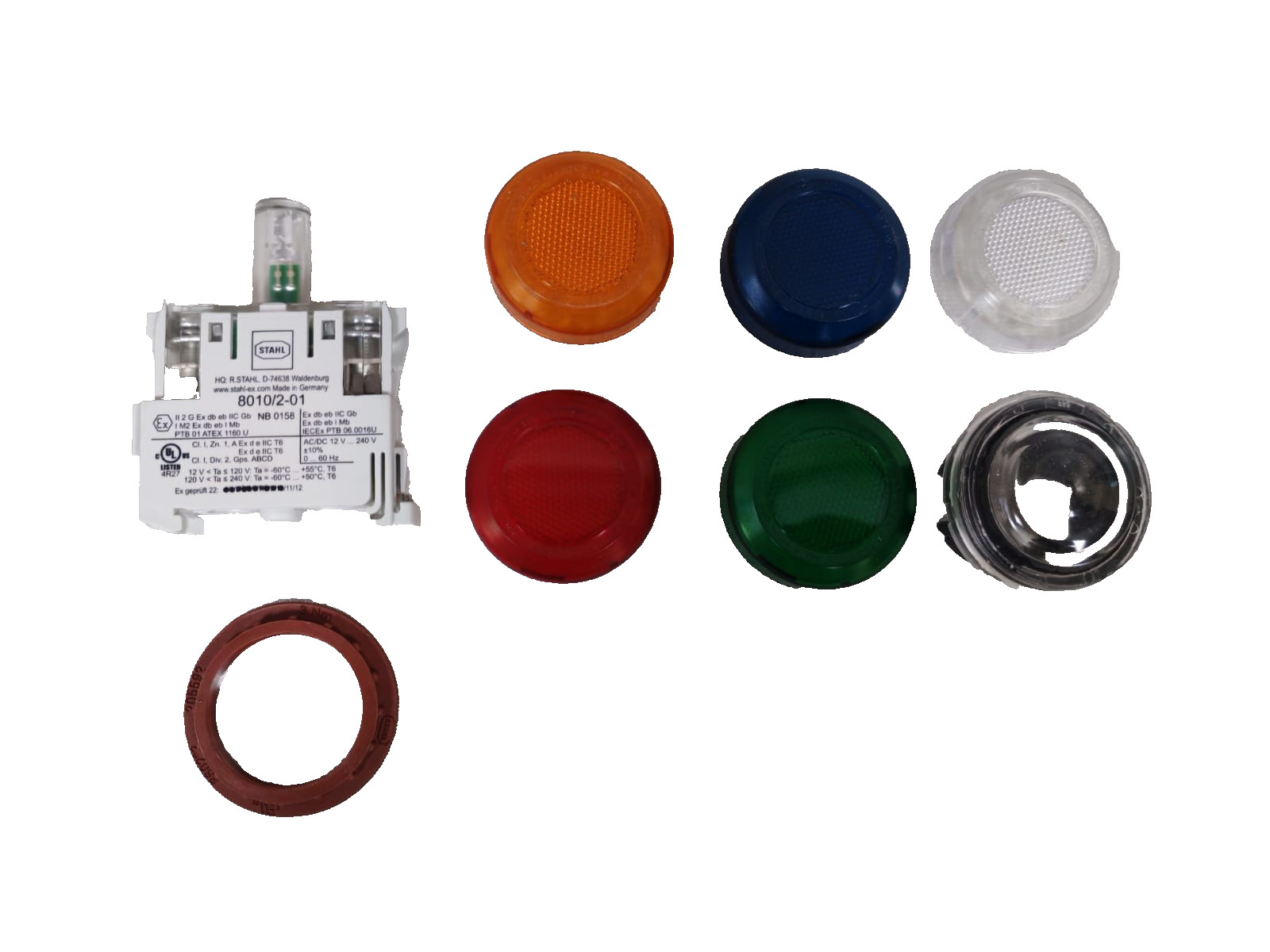 Stahl 8010/2-01 Stahl 8010/2-01 Led Indicator Light with 8602C3-054-B Actuator Pushbutton 2