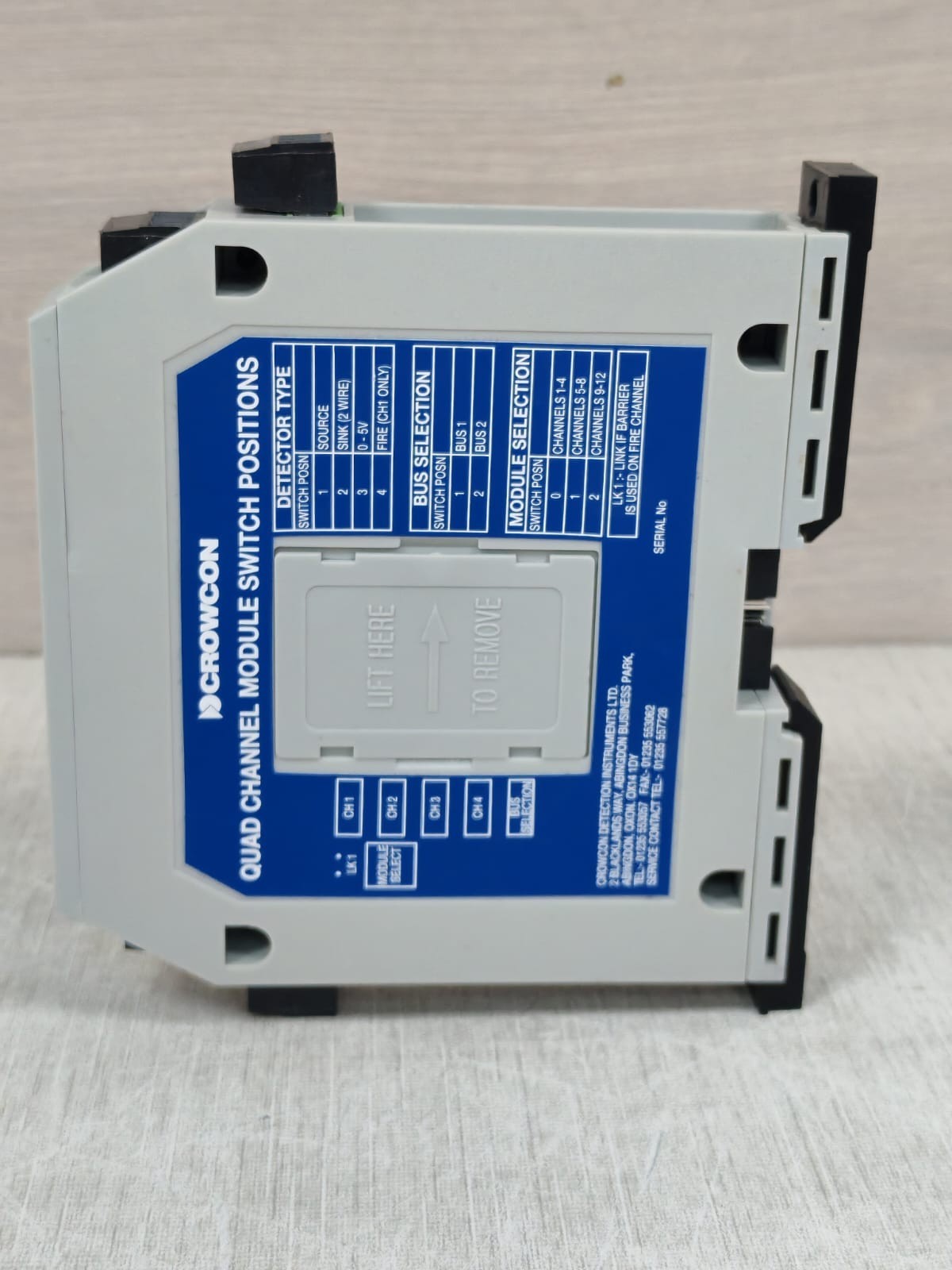 CROWCON CROWCON QUAD 2 CROWCON QUAD 2 CONTROL MODULE SWITCH POSITIONS 5