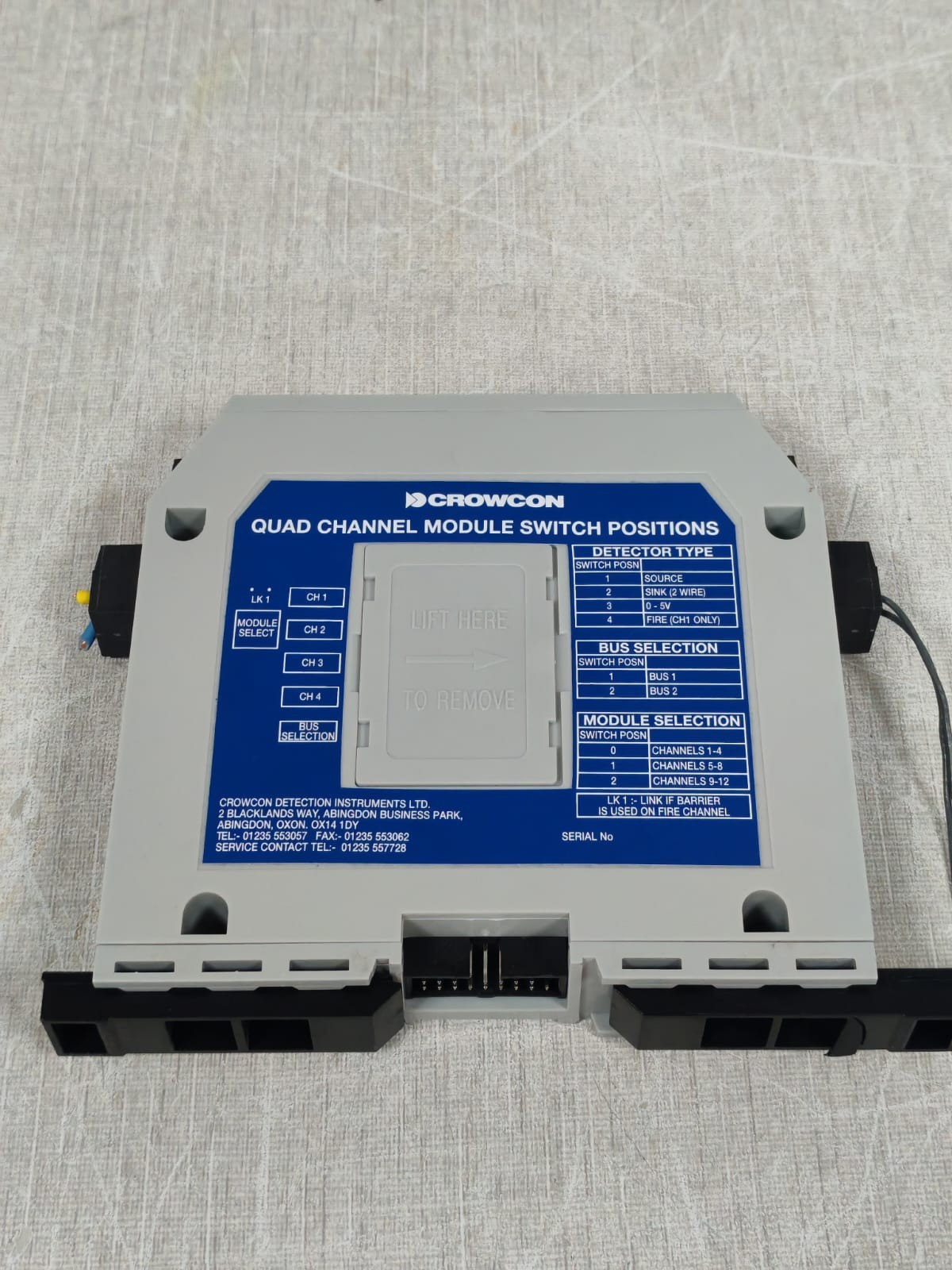 CROWCON CROWCON QUAD 3 CROWCON QUAD 3 CONTROL MODULE SWITCH POSITIONS 7