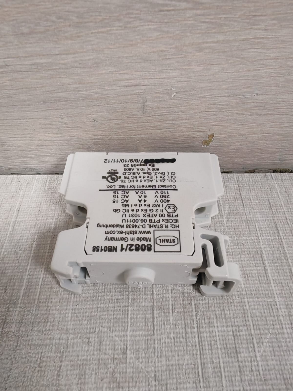 STAHL W/ 860C3-001-B Stahl 8082/1 Contact Element W/ 860C3-001-B Push Button & 8602C3-755 Lock Device 9