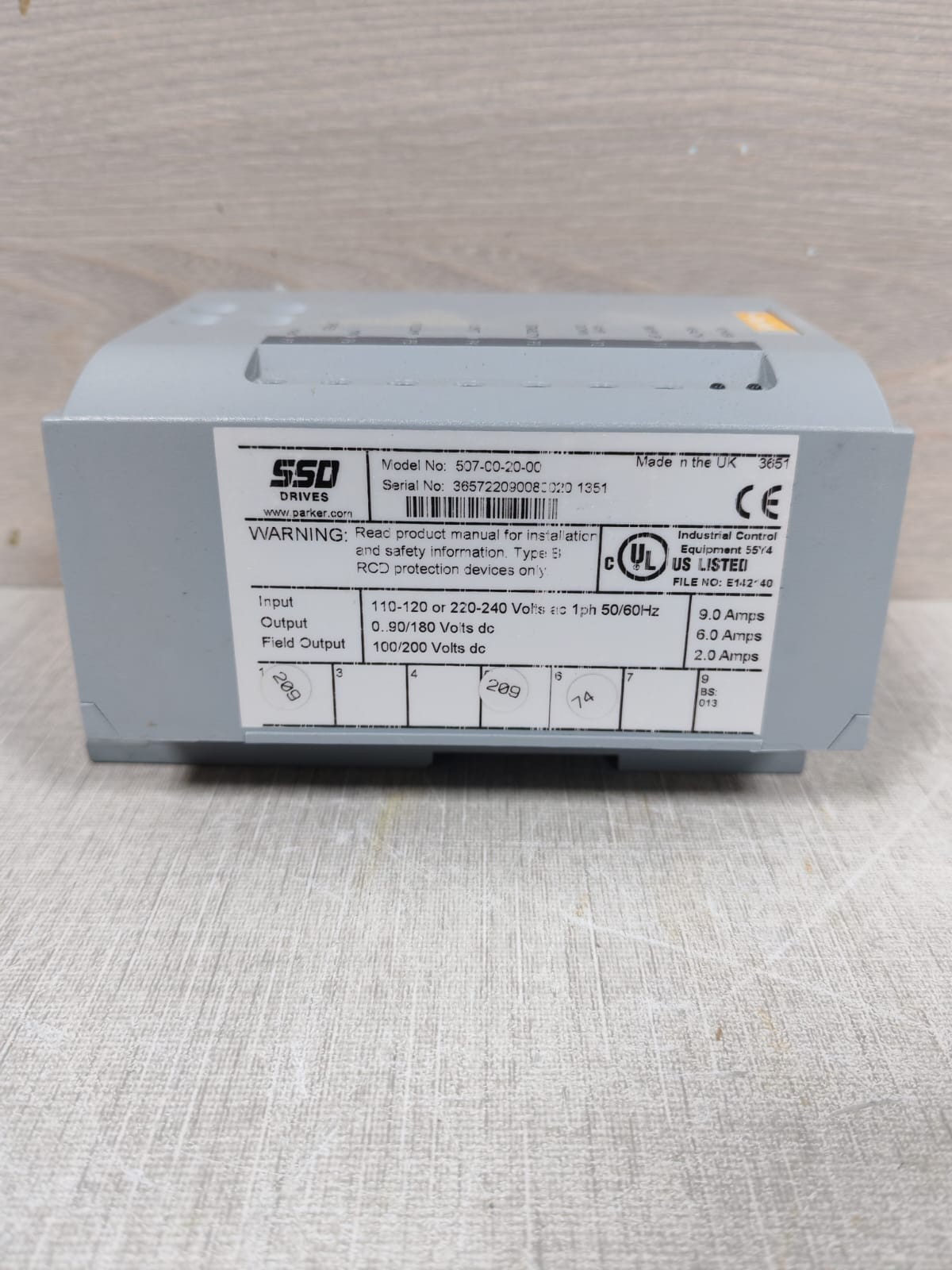 Parker 507-00-20-00 PARKER 507-00-20-00 SSD DRIVES 7