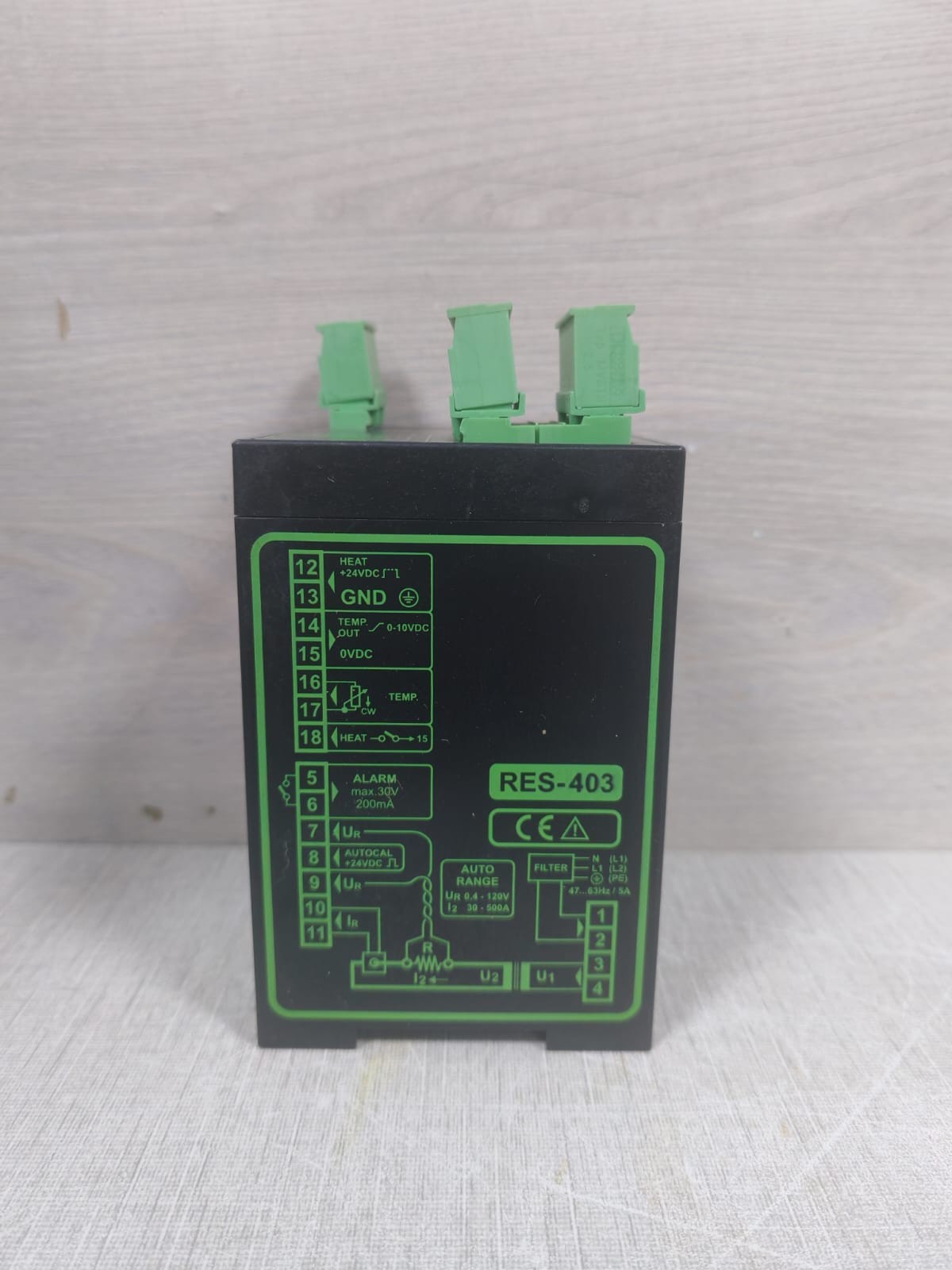ROPEX 740303 ROPEX RES-403/400VAC TEMPERATURE CONTROLLER RESISTRON P/N: 740303 2