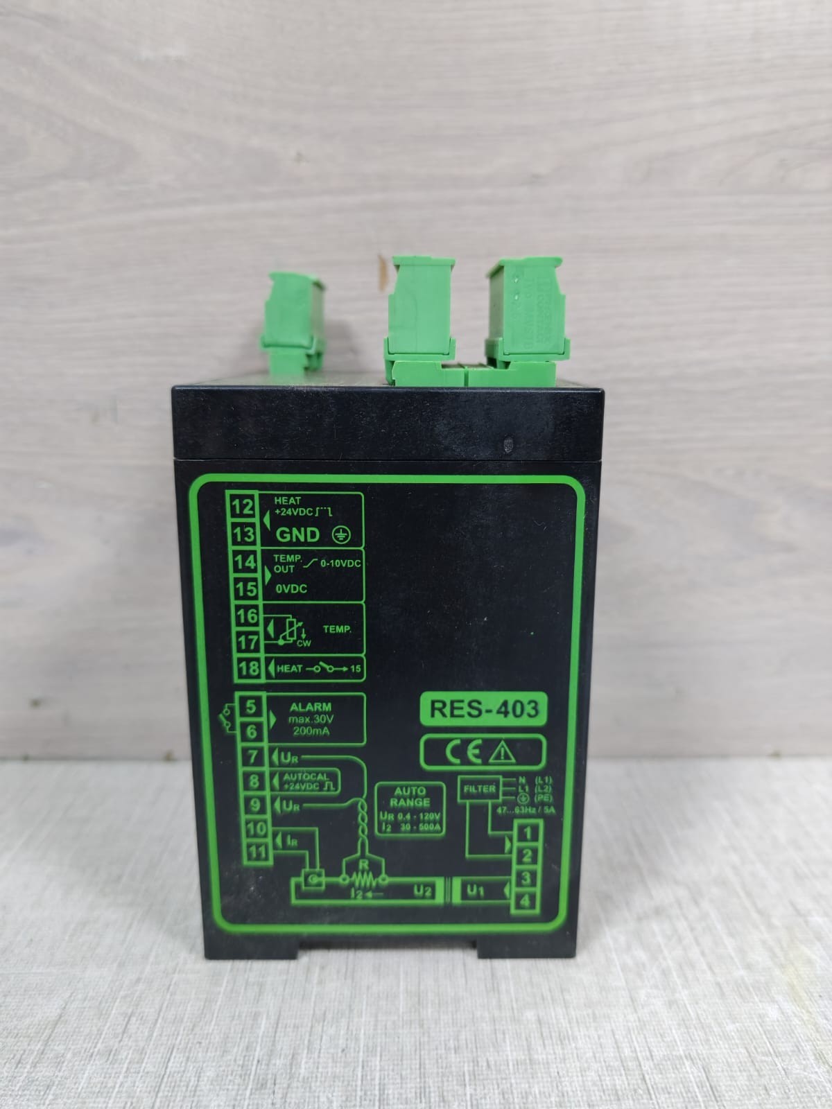 ROPEX RES-403/400VAC TEMPERATURE CONTROLLER RESISTRON P/N:740303